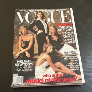 Vogue Magazine November 2000 – Carmen Kass, Angela Lindvall, Frankie Rayder & Ma